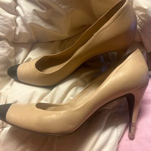 Channel heels made in Italy
